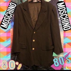 Moschino Milan vintage bow Acetate blazer